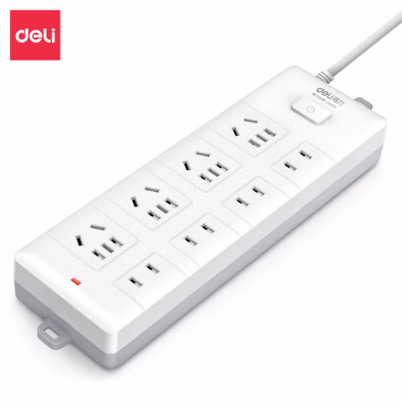 得力18158（10）基础插座(白)(个)