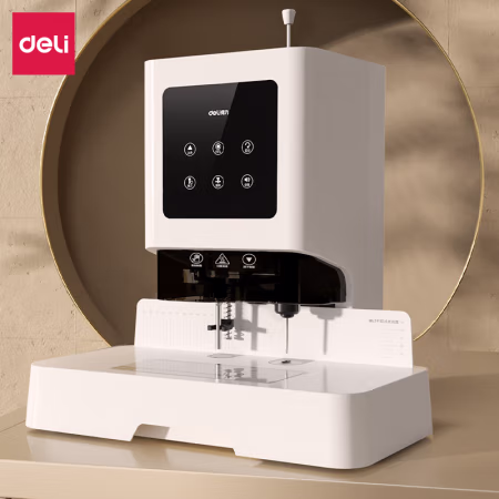 得力D854财务装订机(白)(台)