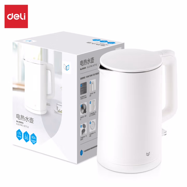 得力85604电热水壶（1.7L）(白)