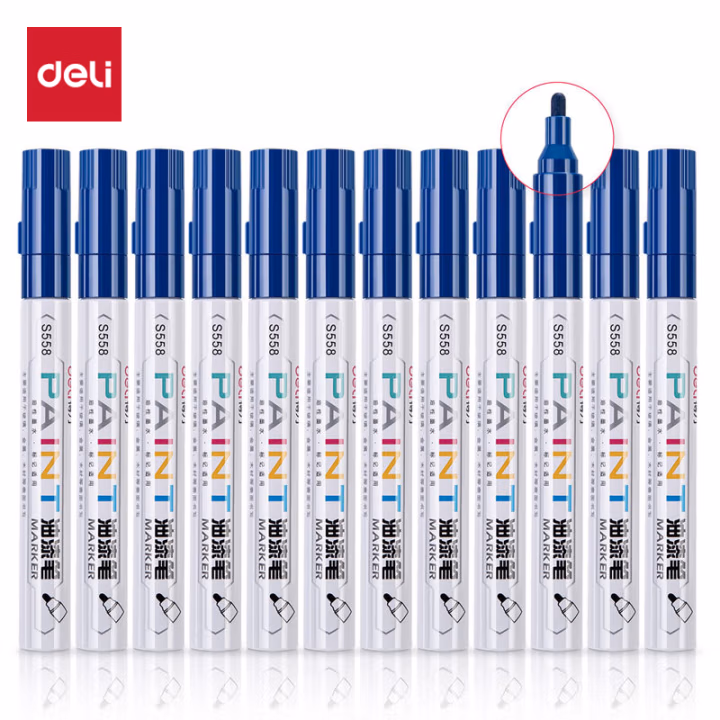 得力S558油漆笔(蓝色)