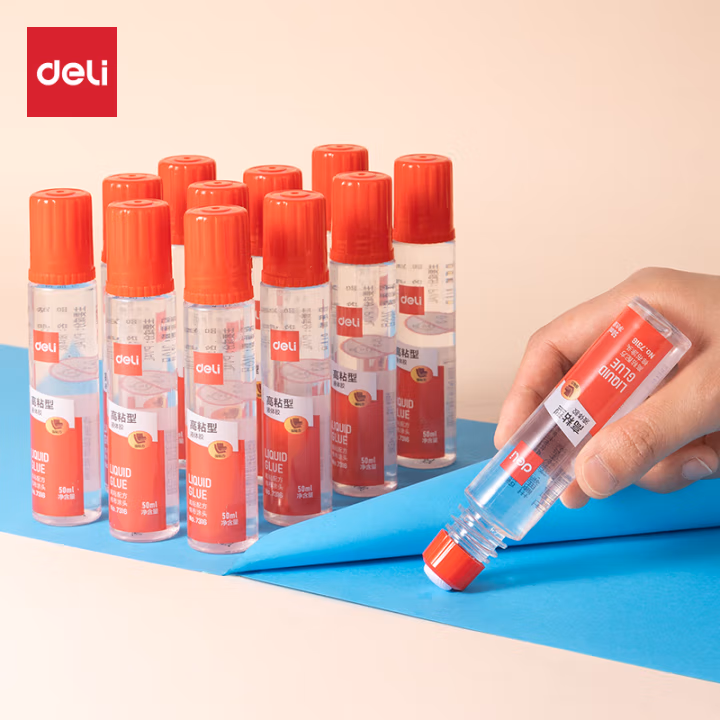 得力7316高粘液体胶(红)(50mL/瓶)