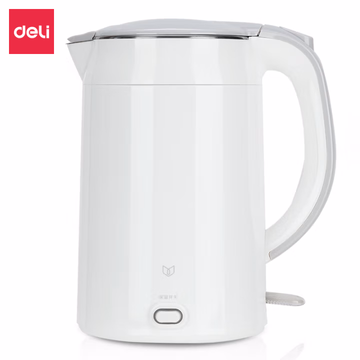 得力85613-1.8L保温电热水壶(白)(台)