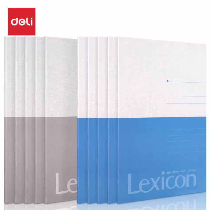 得力7952办公胶装本(混)-24张-32K(本)