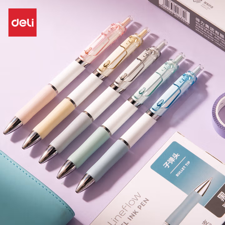 得力S11中性笔0.5mm子弹头(黑)