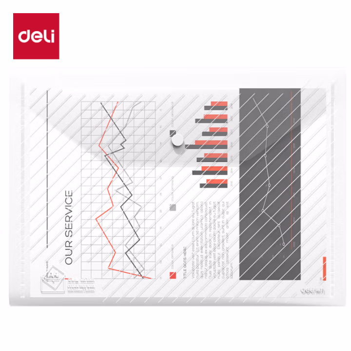得力5501文件袋(透明)(只)