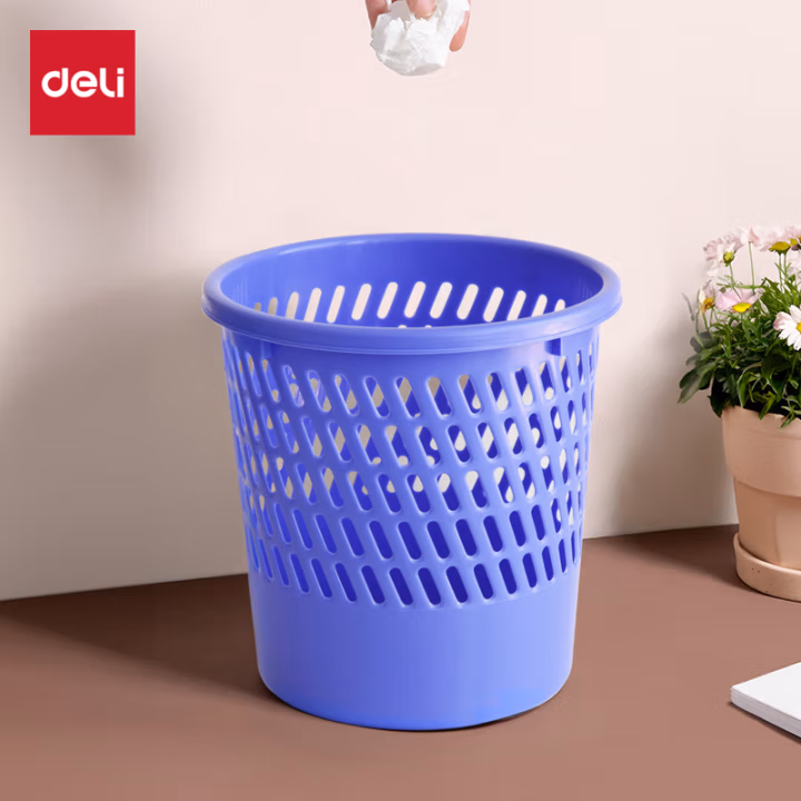 得力9553圆形字纸篓(紫)(只)