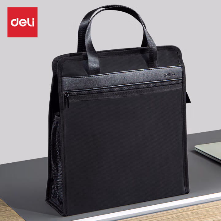 得力63760竖版公文包(黑色)(只)