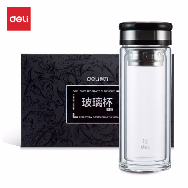 得力8988玻璃杯(透明)(只)320ml