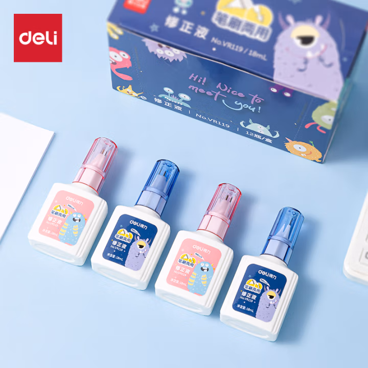 得力VR119修正液(混)(18mL/瓶)