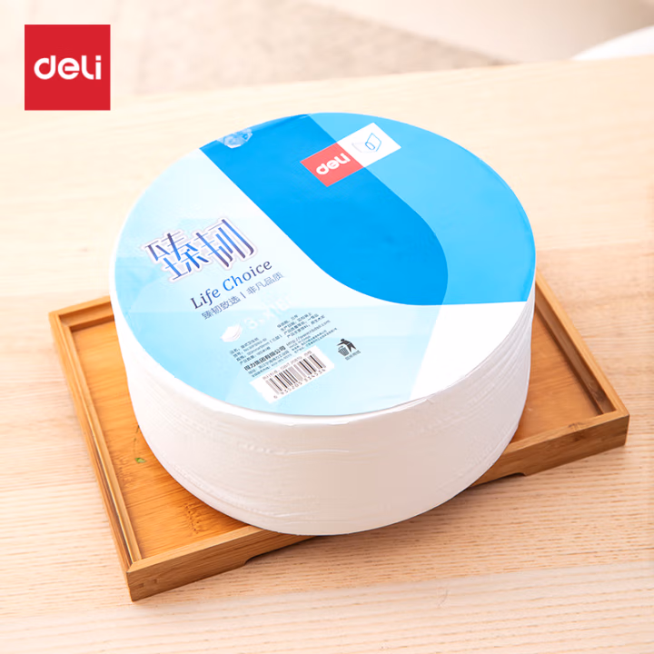 得力臻韧WP3180-01大盘纸3层180米(白)