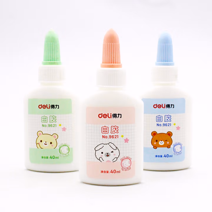 得力9621白胶(混色)(40ml)