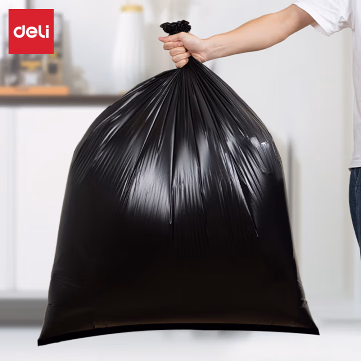得力得心LQ507物业垃圾袋(黑色)80cmx100cm(50只/包)
