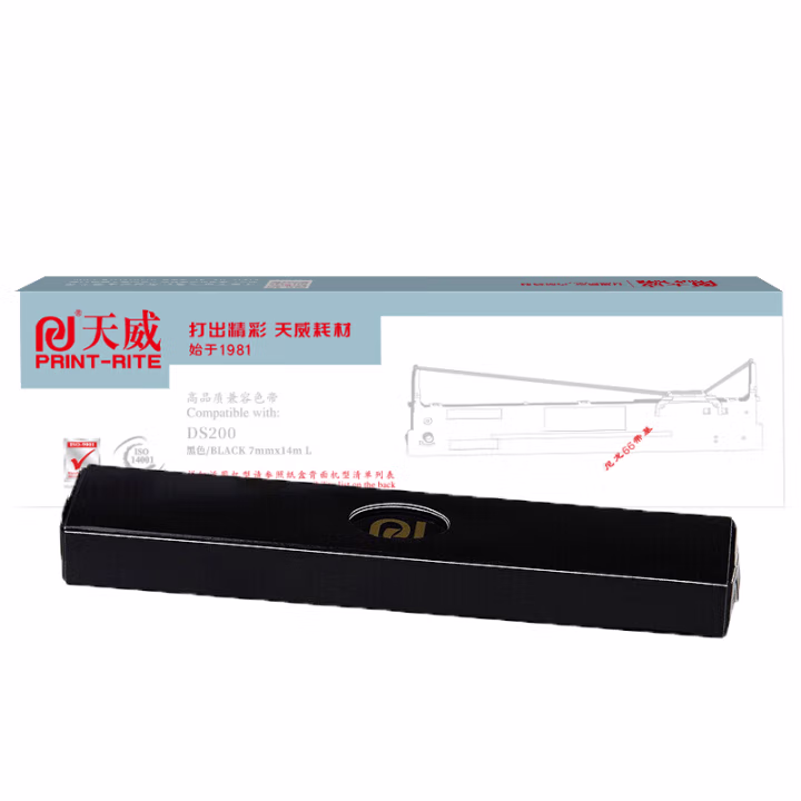 天威 DS200色带芯 适用得实DS200 7830 7860打印机 14m,7mm-黑色左扭芯 专业装