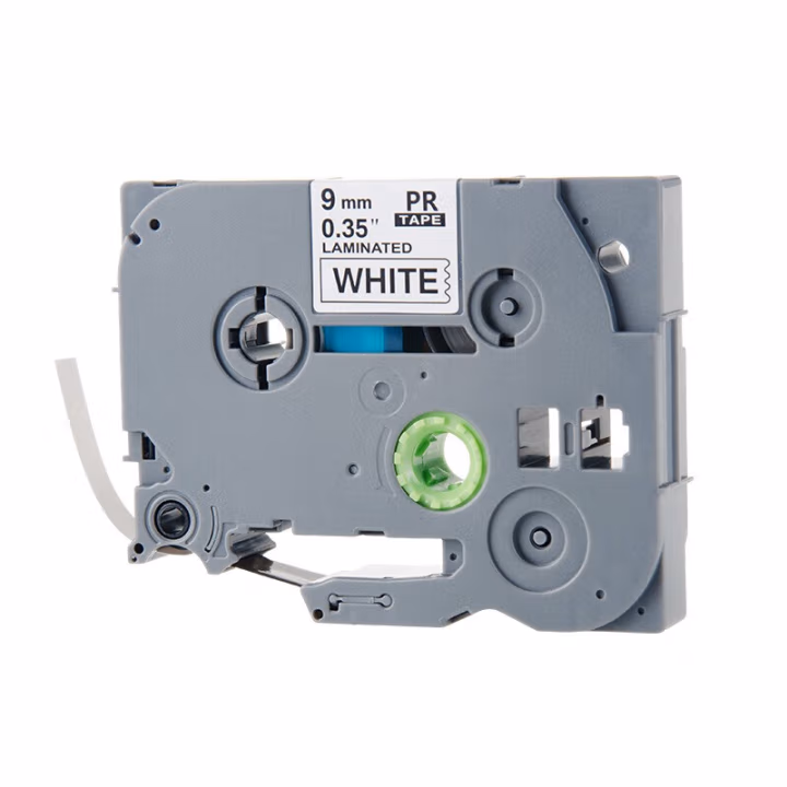 天威适用于BRO-TZw231-白底黑字12mm*8m-标准覆膜-标签色带