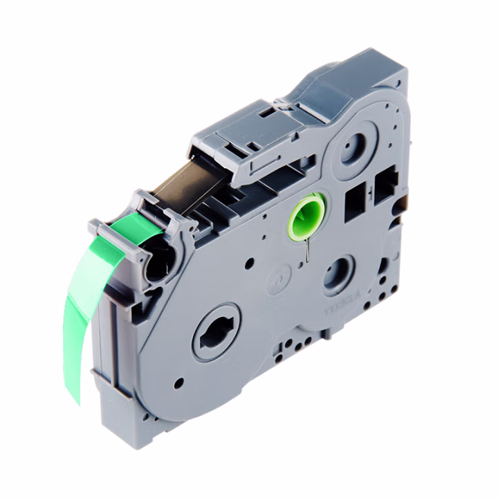 天威标签色带适用兄弟标签机色带覆膜标签 标签打印机色带不干胶标签纸 TZw751 绿底黑字 24mm