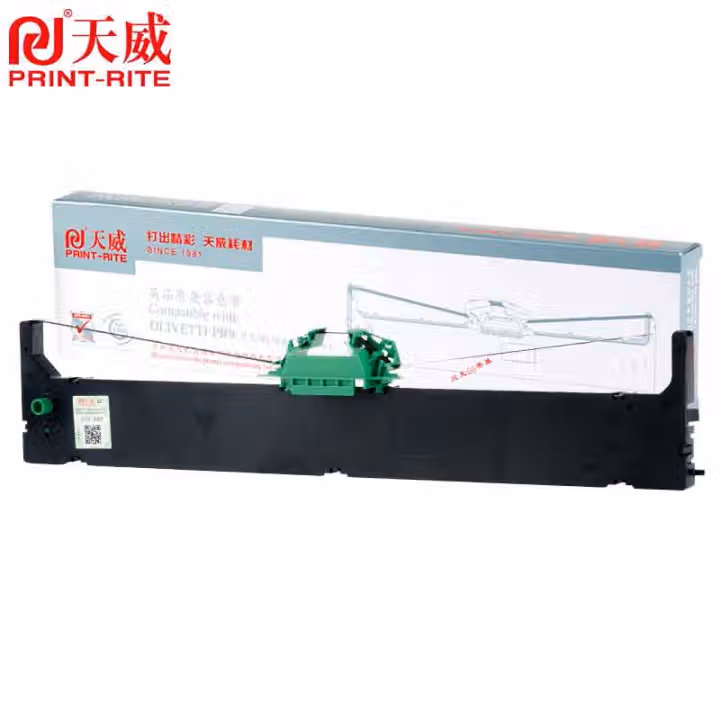 天威PrintRite PR9 黑色色带 适用南天OLIVETTI PR9 色带架 含色带芯（5支装）专享版