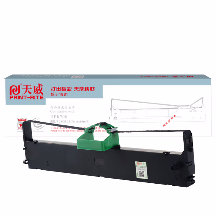天威 DPK700 色带架(含芯) 黑色 适用于FUJITSU DPK700 710 FUJITSU DPK700H 700T 710H 6750 6750P 7010
