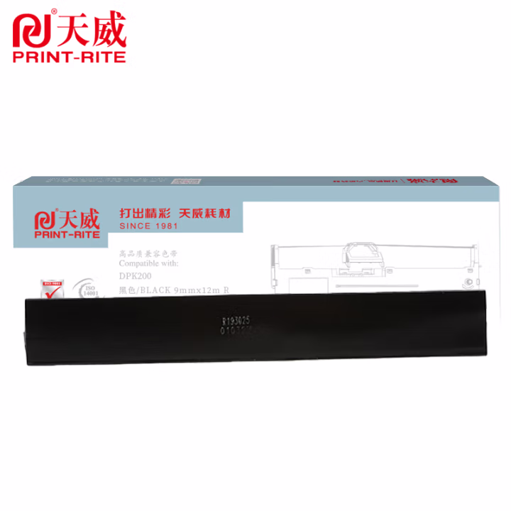 天威(PrintRite) 专业装 DPK200/210 色带芯 (计价单位：支) 适用于FUJITSU DPK200 12m*9mm 右扭芯 黑色