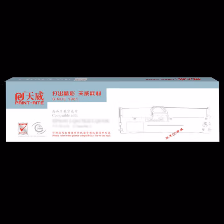 天威适用于BRO-TZw441-红底黑字18mm*8m-标准覆膜-标签色带