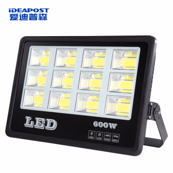 爱迪普森(IDEAPOST) TGD-ZL8520-600W  IP65  220V  6500K  户外射灯 广场灯高杆灯广告牌投射灯 led投光灯泛光灯 (计价单位：个) 黑色
