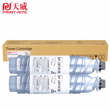 天威 MP2014C 黑色 复粉粉盒 双支装 390G 适用于Ricoh Aficio MP2014/2014ew/2014D/2014AD BJ