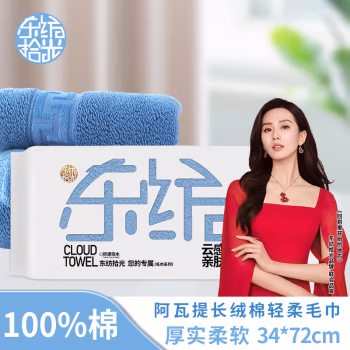 东纺拾光 DF1006-01 34*72cm 100g 毛巾 (计价单位：条) 天空蓝
