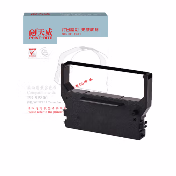 天威 SP300色带芯 适用实达STAR-SP200 212FC 212FD 242 298 542 512MC打印机 6m-12.7mm-黑右扭芯 专业装