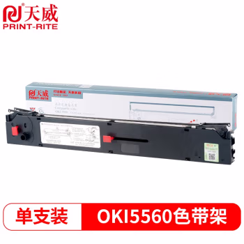 天威 OKI 5560色带架 适用OKI ML5560 5560sc 6500 6500F ML5760 5760SP打印机 26m,12.7mm-黑左扭架 专业装