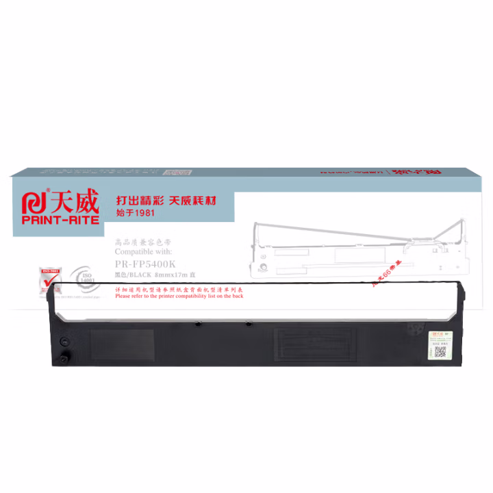 天威 FP5400K色带 适用映美 FP5400 FP5400K 5800K 5800KⅡ FP5900KII 联想DP600E/DP660/DP680 黑色 专业装