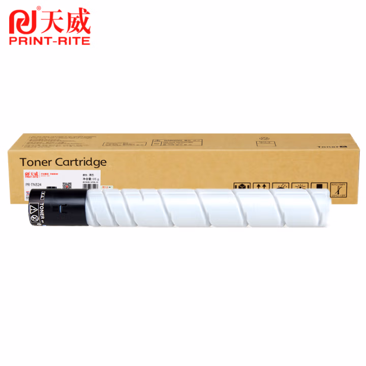 天威（PrintRite）TN324粉盒 适用柯尼卡美能达C554E C454E C308 C258 C368 黑色GD