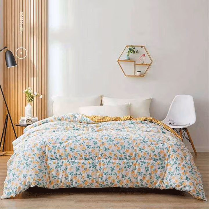 安居先森 韩式 印花被面棉纯棉花被4斤150*200cm 1.00 件/条 (计价单位：条) 田园风