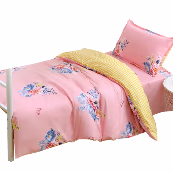 三极户外(Tri-Polar) TP2837 160*230cm 单位医院学校宿舍单人亲肤棉 三件套 (计价单位：套) 粉色花季