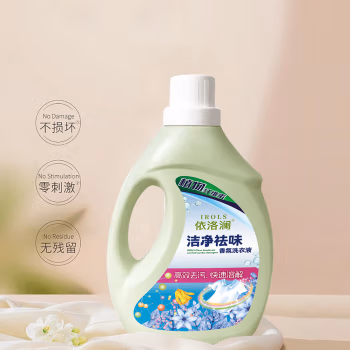 依洛澜 2kg 洁净祛味香氛 洗衣液 (计价单位：瓶) 淡绿色
