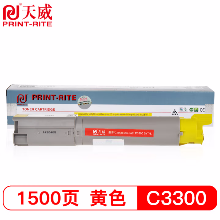 天威 C3300R粉盒 适用OKI C3300EU C3300CN C3400US C3400CN C3450EU MC350EU MC360US C3530 黄色 专业装