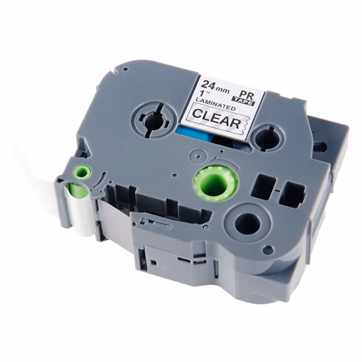 天威 适用兄弟标签机色带9/12/18/24mm覆膜标签 标签打印机色带不干胶标签纸 Tzw-641 黄底黑字 18mm*8m