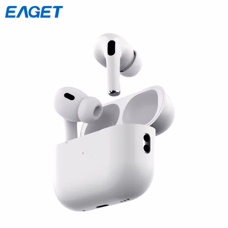 忆捷（EAGET） BE100-3Pro 蓝牙5.2 ENC通话降噪 IPX4级防水超长续航 HIFI音质 便携式 蓝牙无线耳机 (计价单位：个) 白色