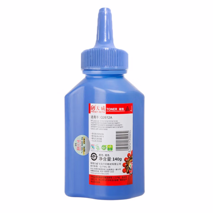 天威（PRINT-RITE）适用于HP-Q2612A-140克-小卷瓶黑碳粉-带漏斗
