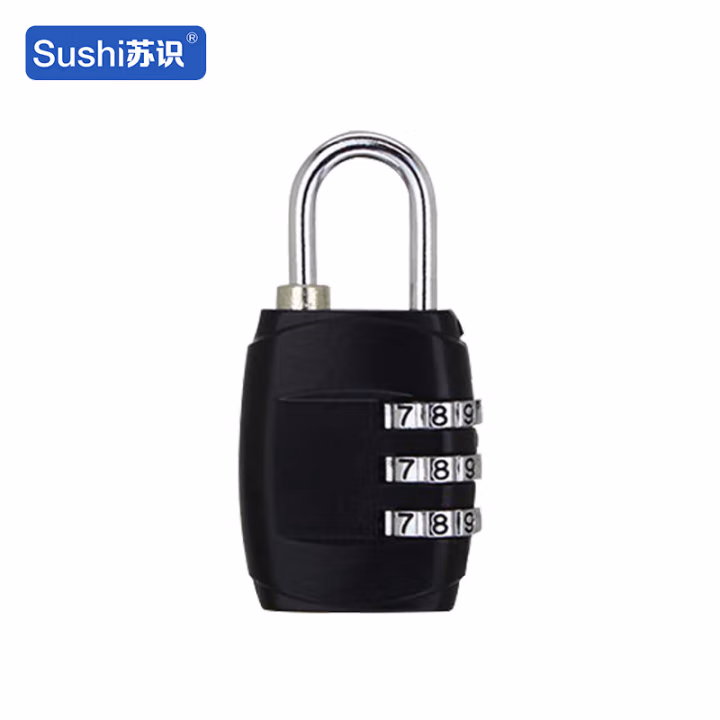 苏识 ZCC303黑 三位密码锌合金 密码锁 (计价单位：个) 黑色
