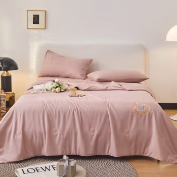 婵思 BZ0TDC2201061 150*200cm 四季棉 蜻涩系列 大豆夏被 1.00 件/条 (计价单位：条) 蜻涩-豆沙