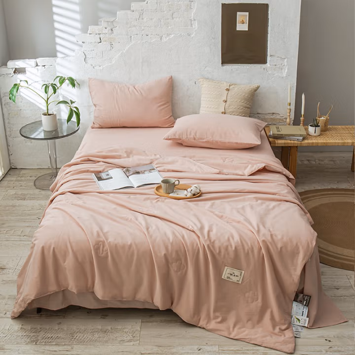 弗切尔珀榕 FTDC220420 150*200cm 原棉纯色日式大豆夏被 1.00 件/条 (计价单位：条) 原棉茶色