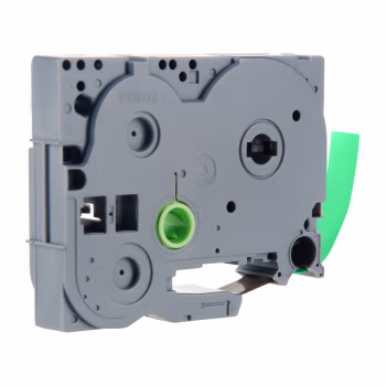 天威标签色带适用兄弟标签机色带覆膜标签 标签打印机色带不干胶标签纸 TZw711 绿底黑字 6mm