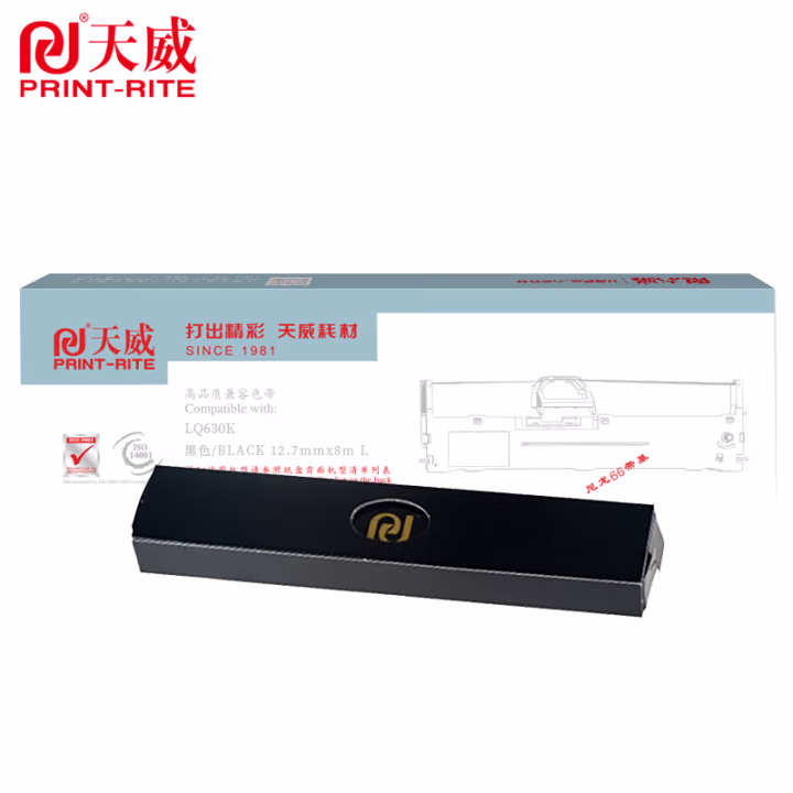 天威(PrintRite) 专业装 LQ630K 1支装 色带芯 (计价单位：支) 适用于EPSON LQ630K 8m*12.7mm 左扭芯 黑色