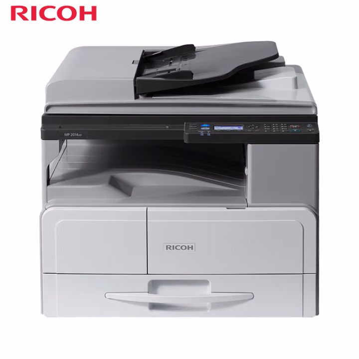 理光(Ricoh) MP 2014AD 双面送稿器+双面+单纸盒+网卡 A3多功能黑白复印机 (计价单位：台) 白色