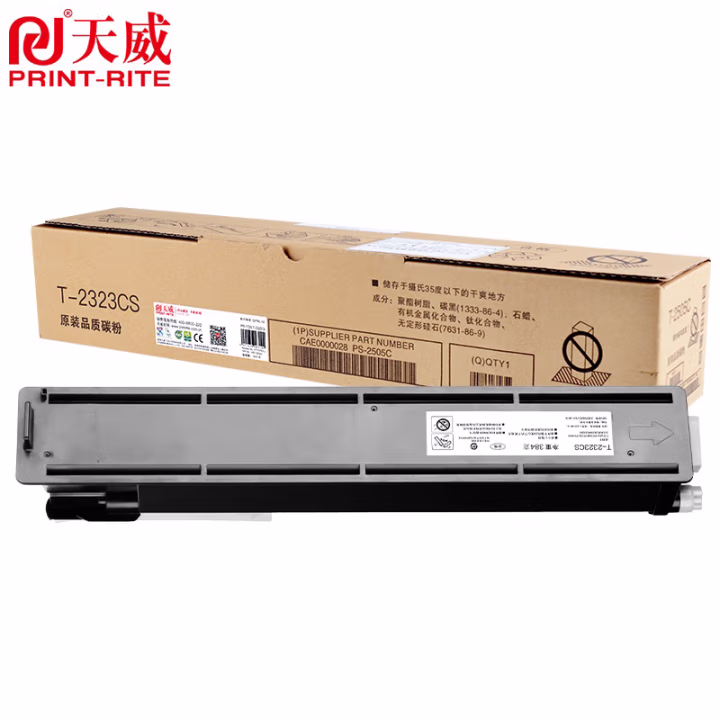 天威 T-2323C 复印机粉盒 大容量 适用东芝2822AM/2523A/2523AD 黑色338g BJ