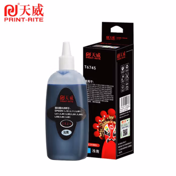 天威（PrintRite）674墨水 适用爱普生T6741-6746 L805 L1800 L801 等L系列打印机6色填充墨水 浅青 服务版