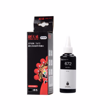 天威 T6721墨水 黑色100ml 适用爱普生EPSON L130 L1300 L310 L383 L101 L551 L565 L211墨仓式打印机 高清