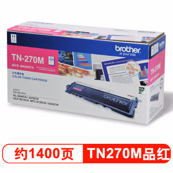 兄弟(brother) TN-270M 1400页 适用于DCP-9010CN HL-3040CN 墨粉盒 1.00 只/支 (计价单位：支) 红色