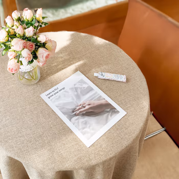 红秀世纺 HXGZB066 直径240cm 桌垫 1.00 个/张 (计价单位：张) 亚麻色