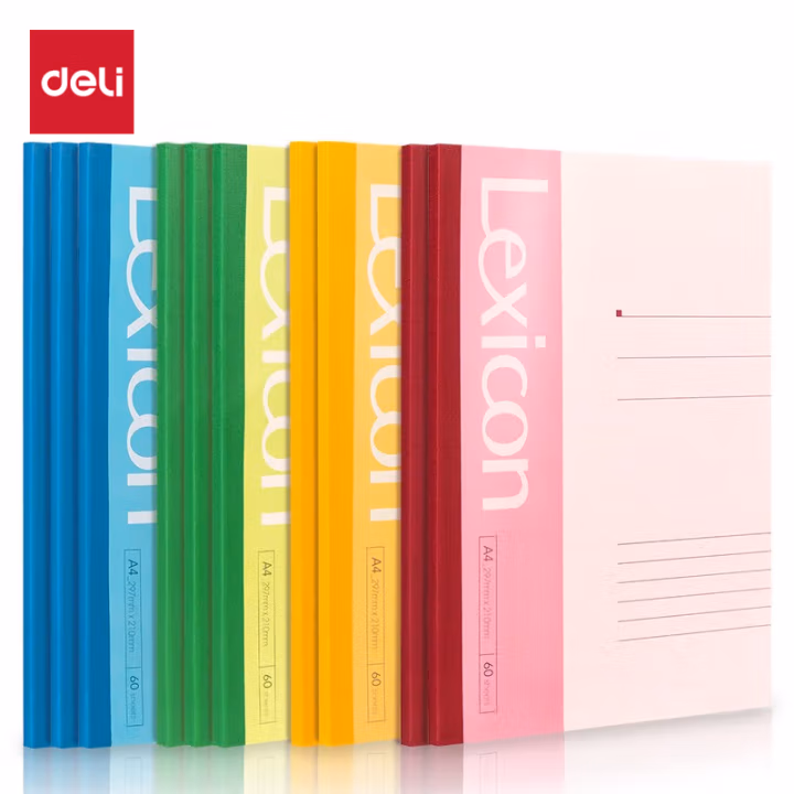 得力(deli) 7658  60张 A4 无线装订本 10.00 本/包 (计价单位：包) 混色