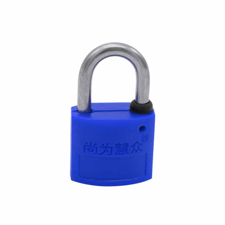 尚为慧众 SM3020-B/GW 产品材质：工程塑料+不锈钢 尺寸：30x20mm 锁体宽： 17.2mm 锁梁高：20mm 塑钢挂锁 (计价单位：个) 蓝色